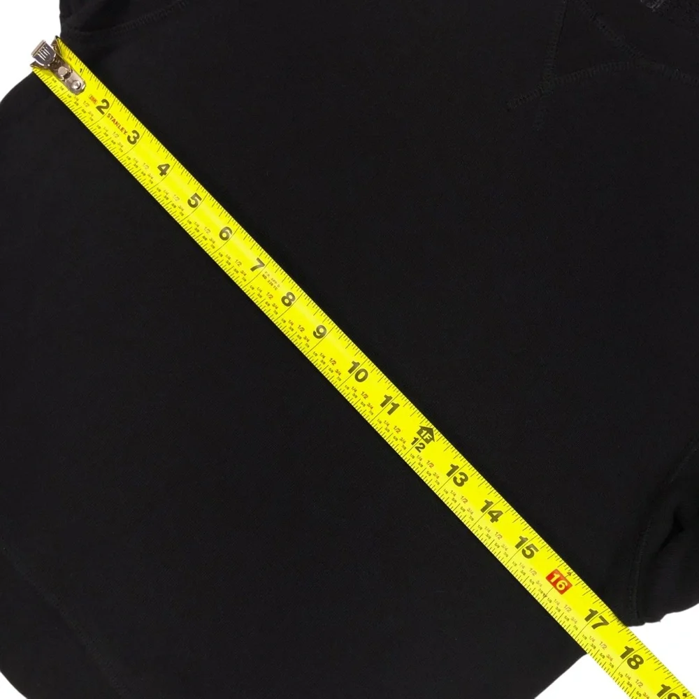 Ulla Johnson Pilar Pullover Sweatshirt Women's Size Medium Black Puff Sleeve - Picture 7 of 9